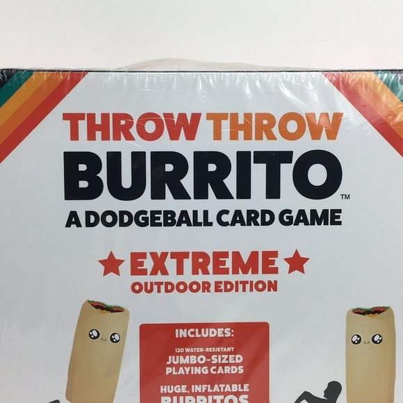 Throw Throw Burrito By Exploding Kittens Extreme Outdoor Edition Card Game New - Picture 3 of 12